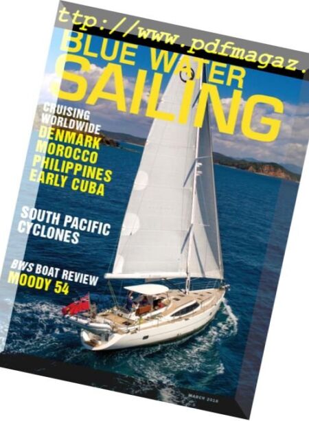 Blue Water Sailing – March 2018 Cover