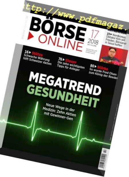 Borse Online – 26 April 2018 Cover