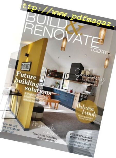 Build & Renovate Today – Issue 18, 2018 Cover