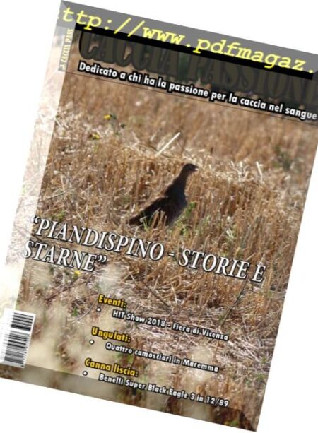 Caccia Passione – Febbraio 2018 Cover