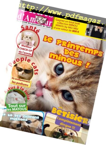 Chats d’Amour – mars 2018 Cover