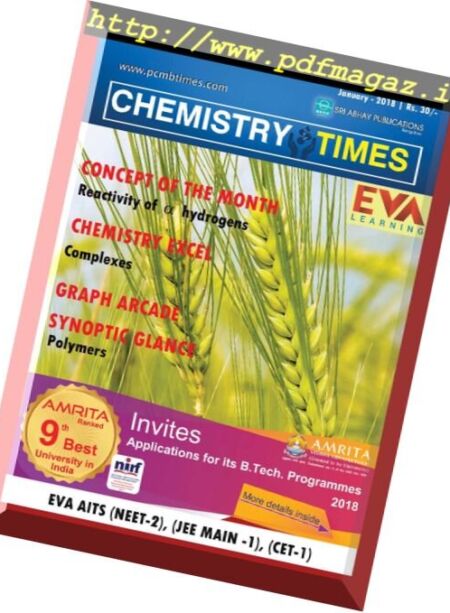 CHEMISTRY TIMES – January 2018 Cover