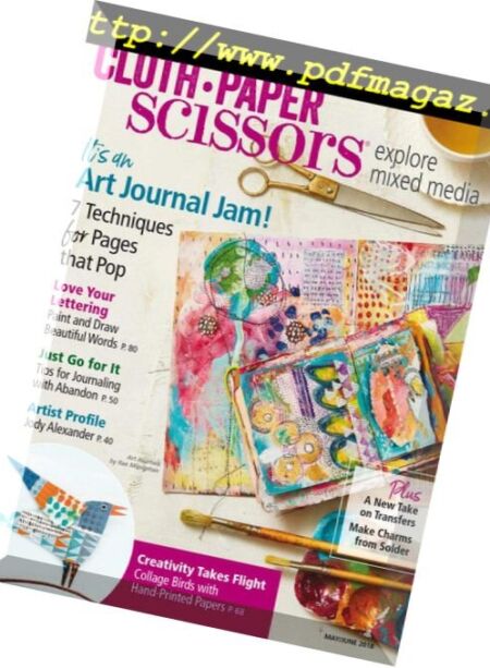 Cloth Paper Scissors – May-June 2018 Cover