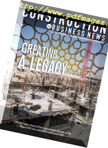 Construction Business News Middle East – March 2018 Cover