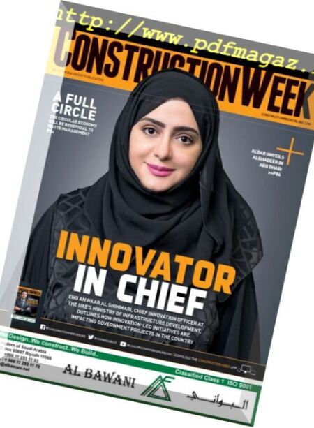 Construction Week Middle East – 21 April 2018 Cover