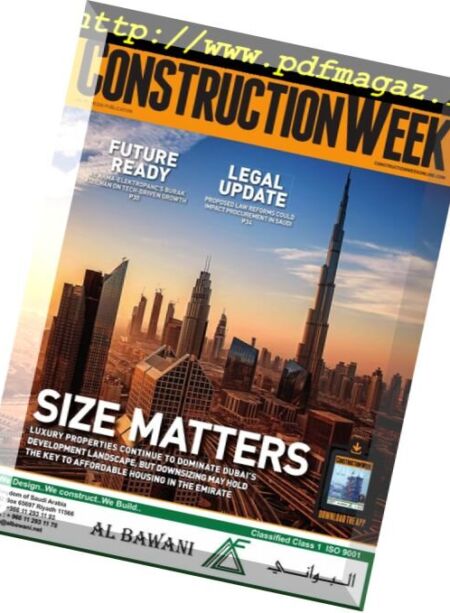 Construction Week Middle East – March 2018 Cover