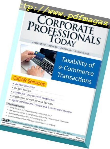 Corporate Professional Today – 17 February 2018 Cover