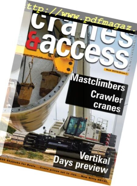 Cranes & Access – March 2018 Cover