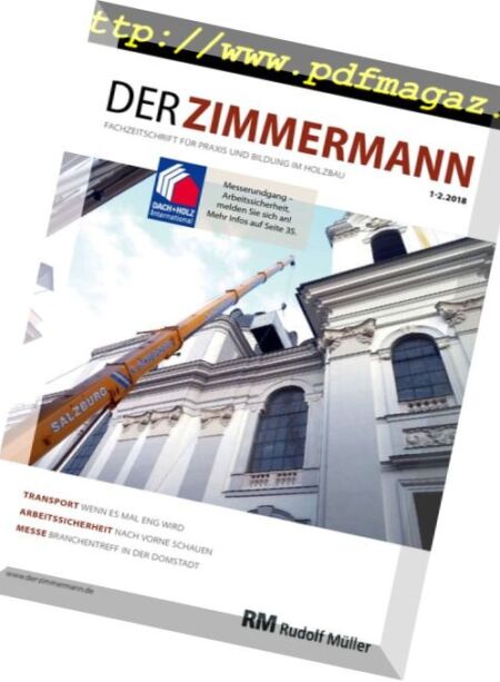 Der Zimmermann – Nr.1-2, 2018 Cover