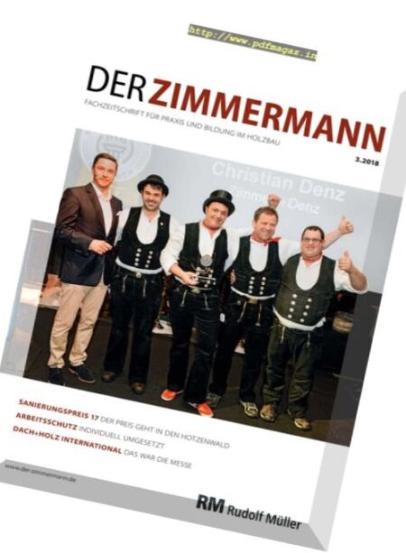 Der Zimmermann – Nr.3, 2018 Cover