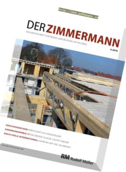Der Zimmermann – Nr.4 2018