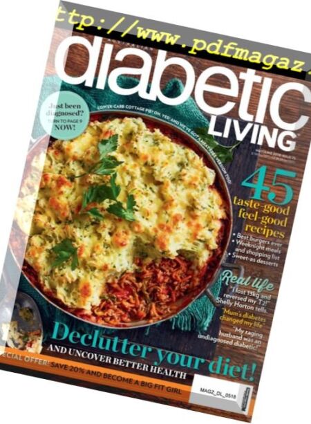 Diabetic Living Australia – May-June 2018 Cover