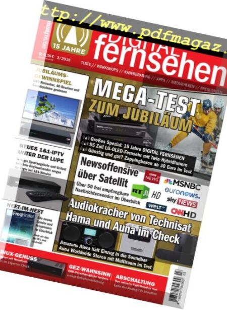 Digital Fernsehen – Marz 2018 Cover