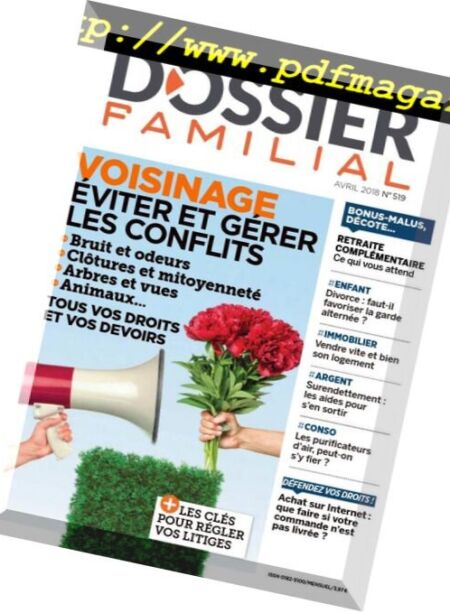 Dossier Familial – avril 2018 Cover
