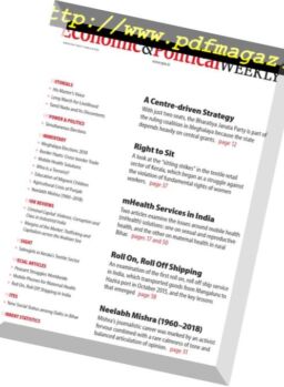 Economic & Political Weekly – 19 March 2018
