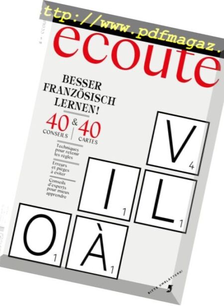 Ecoute – Mai 2018 Cover