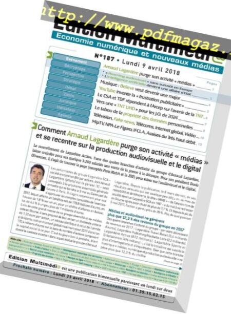 Edition Multimedia – avril 2018 Cover