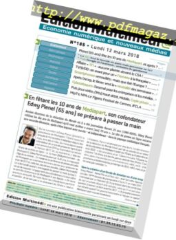 Edition Multimedia – mars 2018