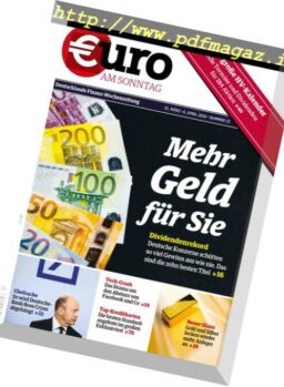 Euro am Sonntag – 1 April 2018