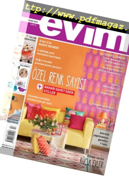 Evim – Nisan 2018 Cover