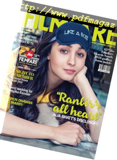 Filmfare – May 17, 2018 Cover