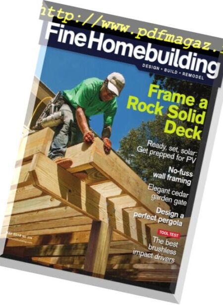 Fine Homebuilding – May 2018 Cover