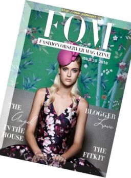 FOM. Fashion Observer Magazine – Issue 15, 2018