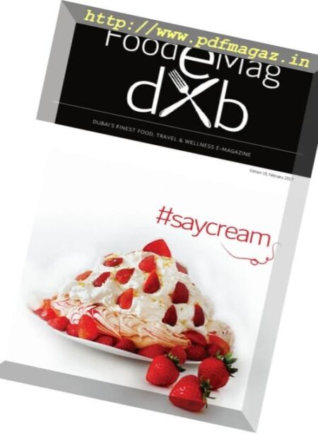 FoodeMag dxb – February 2018 Cover