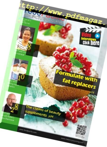 FoodPacific Manufacturing Journal – April 2018 Cover