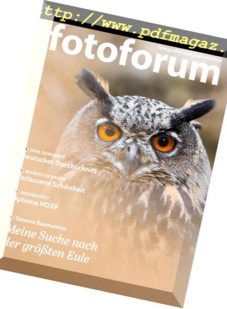 Fotoforum – Marz-April 2018 Cover