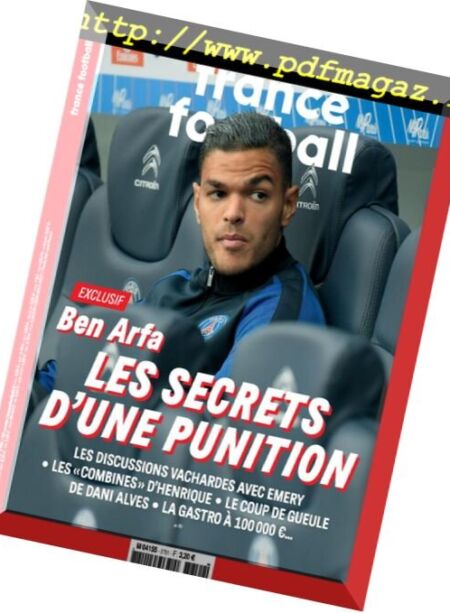 France Football – 3 avril 2018 Cover