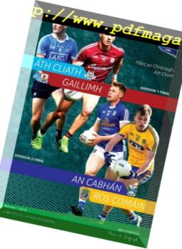 GAA Match Programmes – 1 April 2018