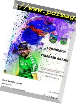 GAA Match Programmes – 31 March 2018