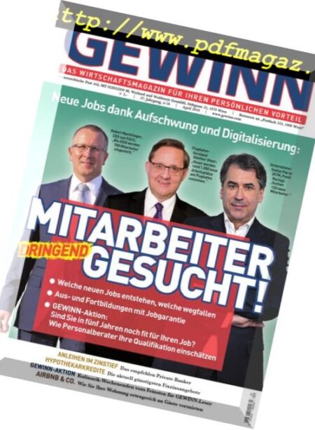 Gewinn Germany – April 2018 Cover