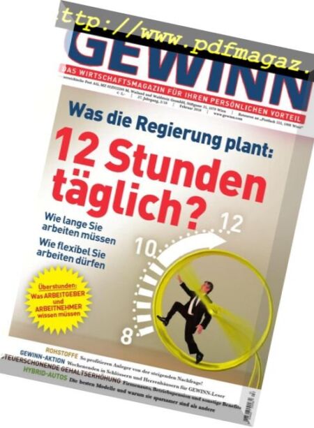 Gewinn Germany – Februar 2018 Cover