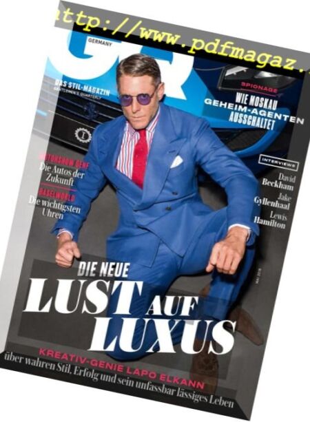 GQ Germany – Mai 2018 Cover