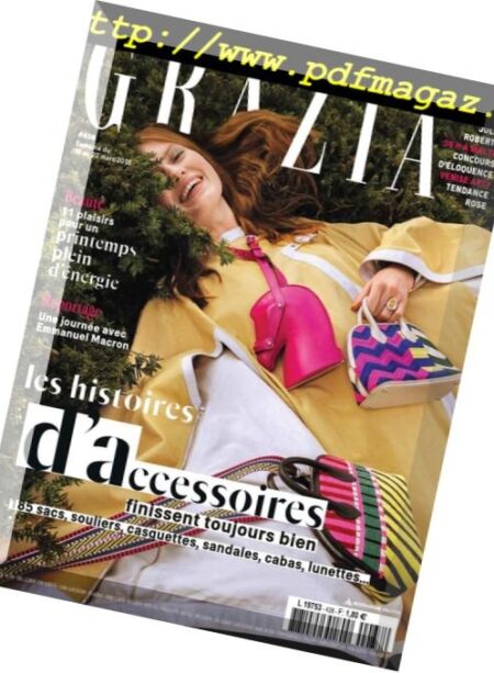 Grazia France – 16 mars 2018 Cover