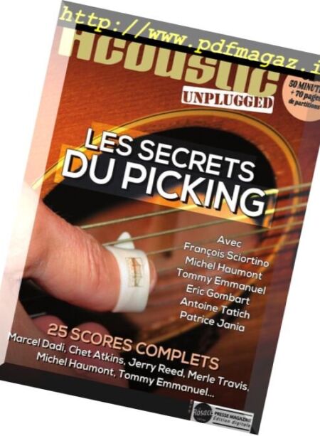Guitarist Acoustic Unplugged – avril 2018 Cover