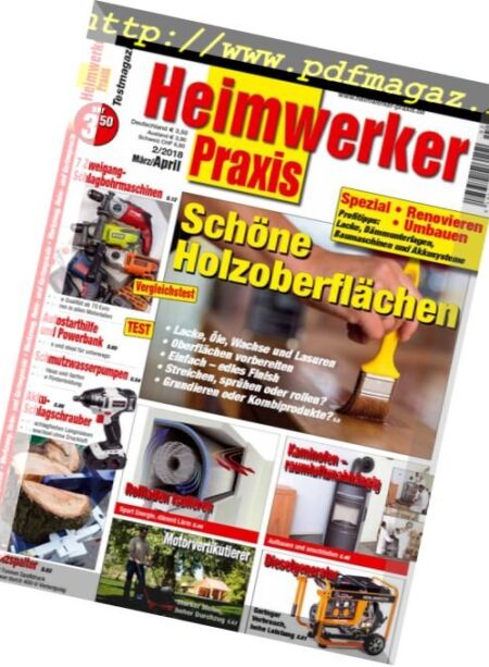 Heimwerker Praxis – Marz-April 2018 Cover