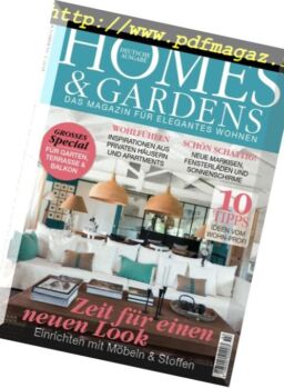 Homes & Gardens Germany – Mai-Juni 2018