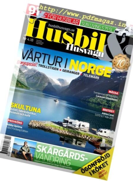 Husbil & Husvagn – Nr.4, 2018 Cover
