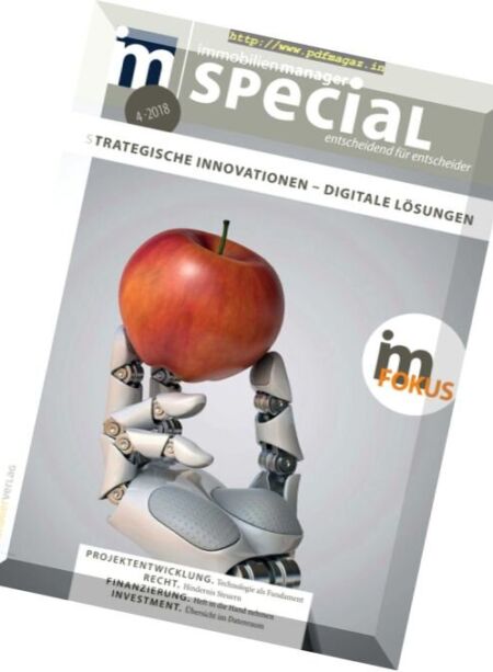 Immobilienmanager Special – Nr.4 2018 Cover