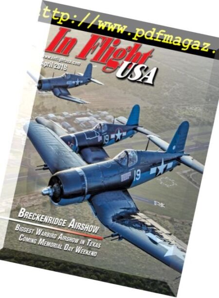 In Flight USA – April 2018 Cover