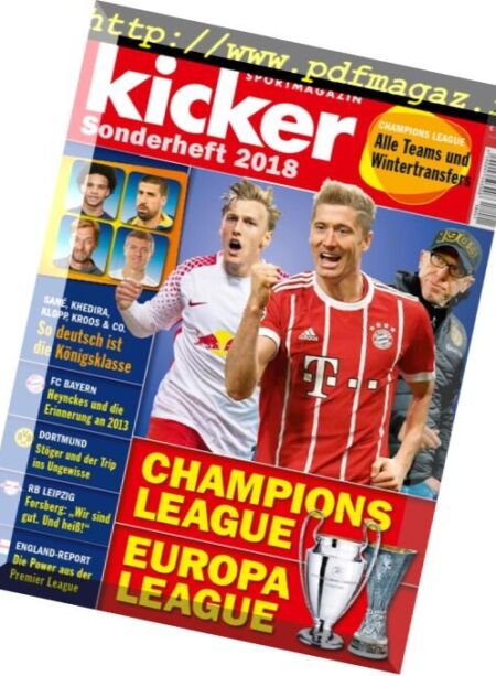 Kicker Sonderheft – Champions League 2018 Cover