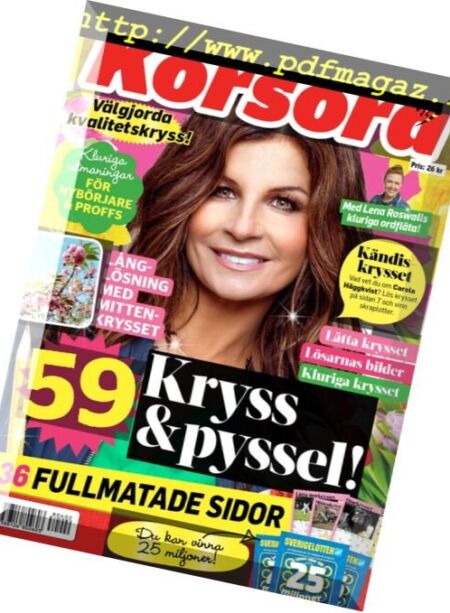 Korsord – 2 april 2018 Cover