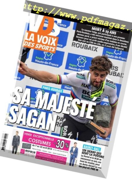 La Voix des Sports Flandres – 9 avril 2018 Cover