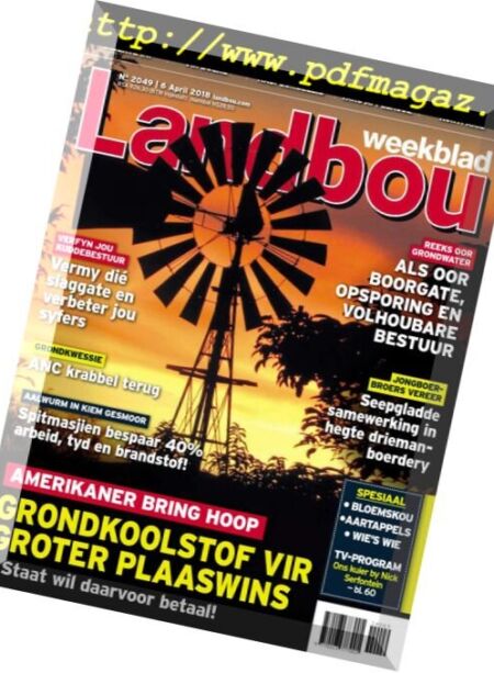 Landbouweekblad – 6 April 2018 Cover