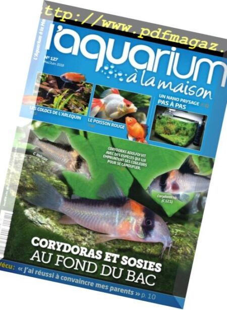 l’Aquarium a la Maison – mai-juin 2018 Cover