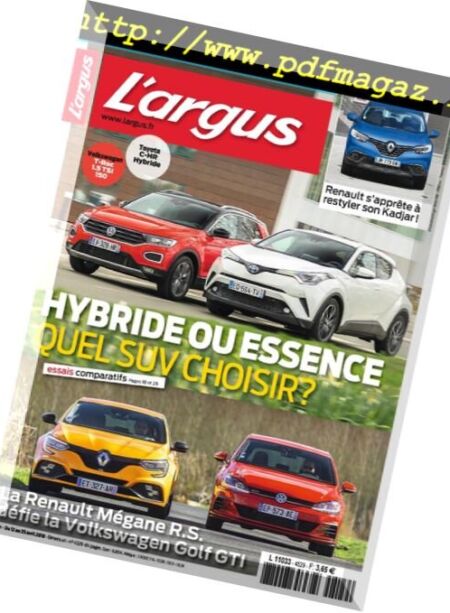 L’Argus – 12 avril 2018 Cover