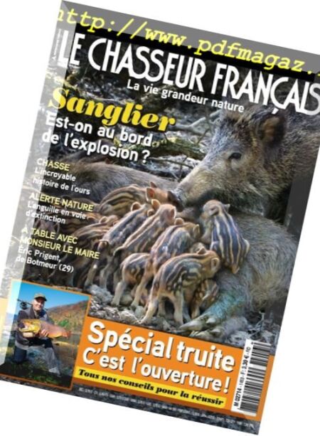 Le Chasseur Francais – mars 2018 Cover